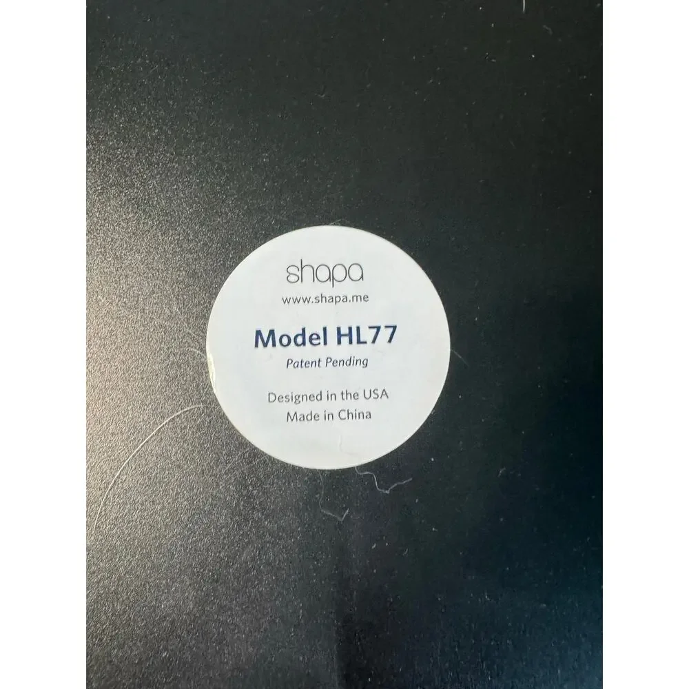 Shapa HL77 Numberless Smart Bluetooth Body Weight Scale Black